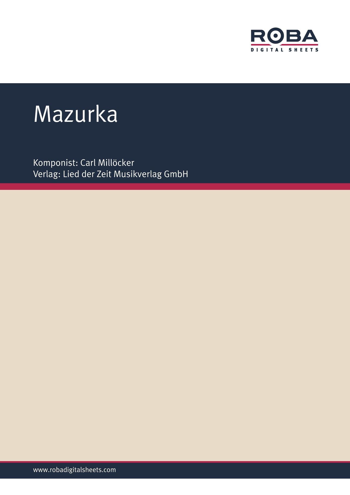 Mazurka : aus ,,Der Bettelstudent"
