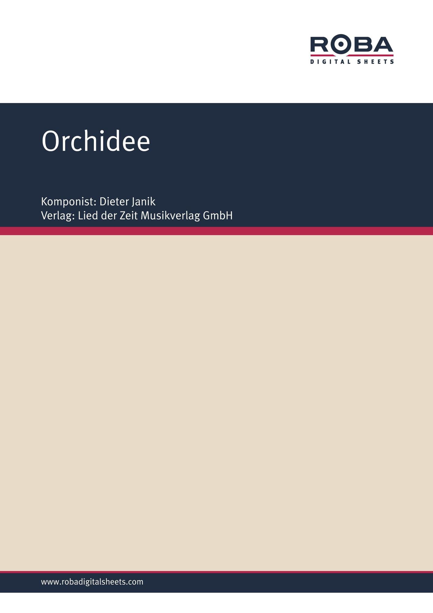 Orchidee : Single Songbook