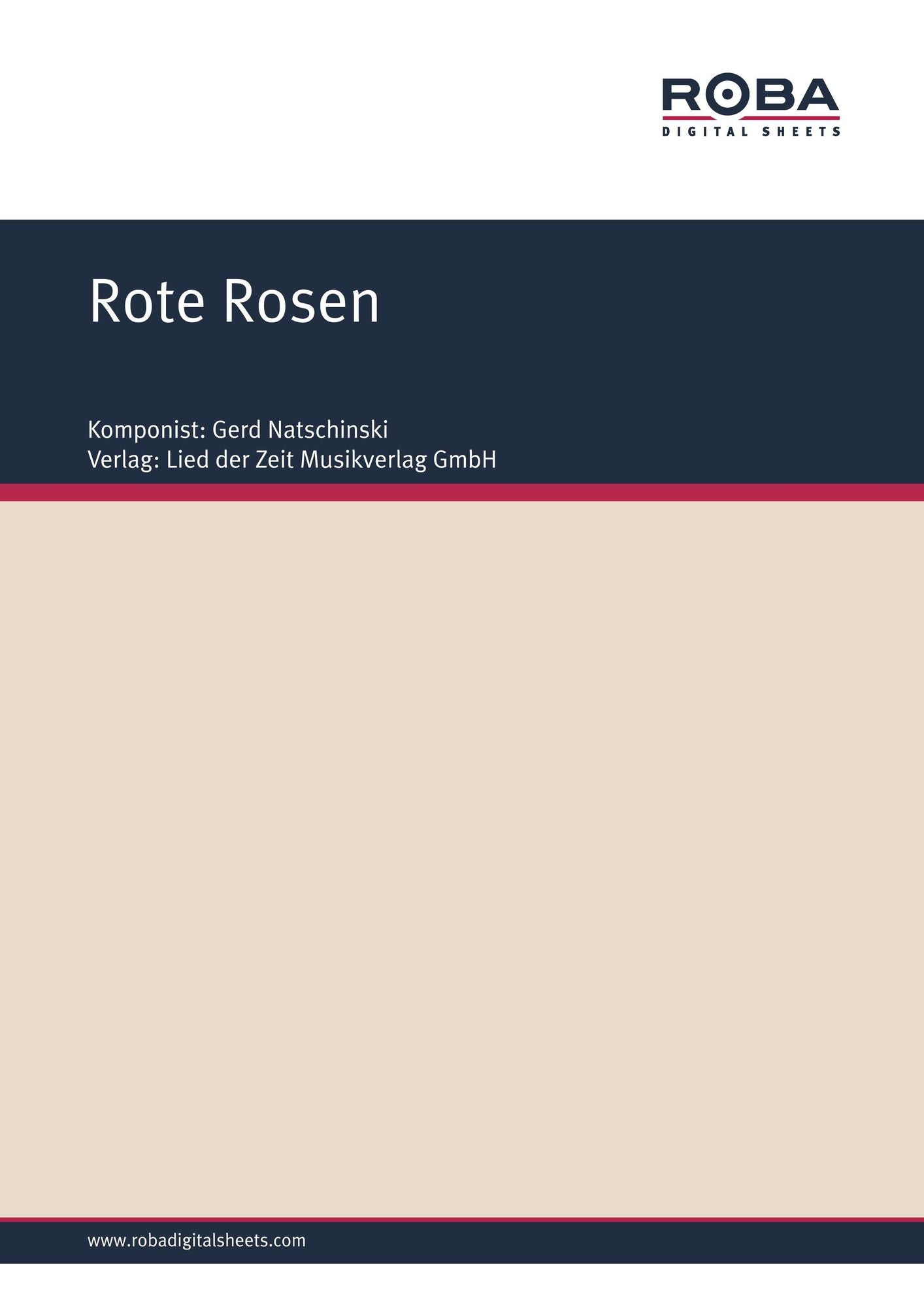 Rote Rosen : aus ,,Messeschlager Gisela"
