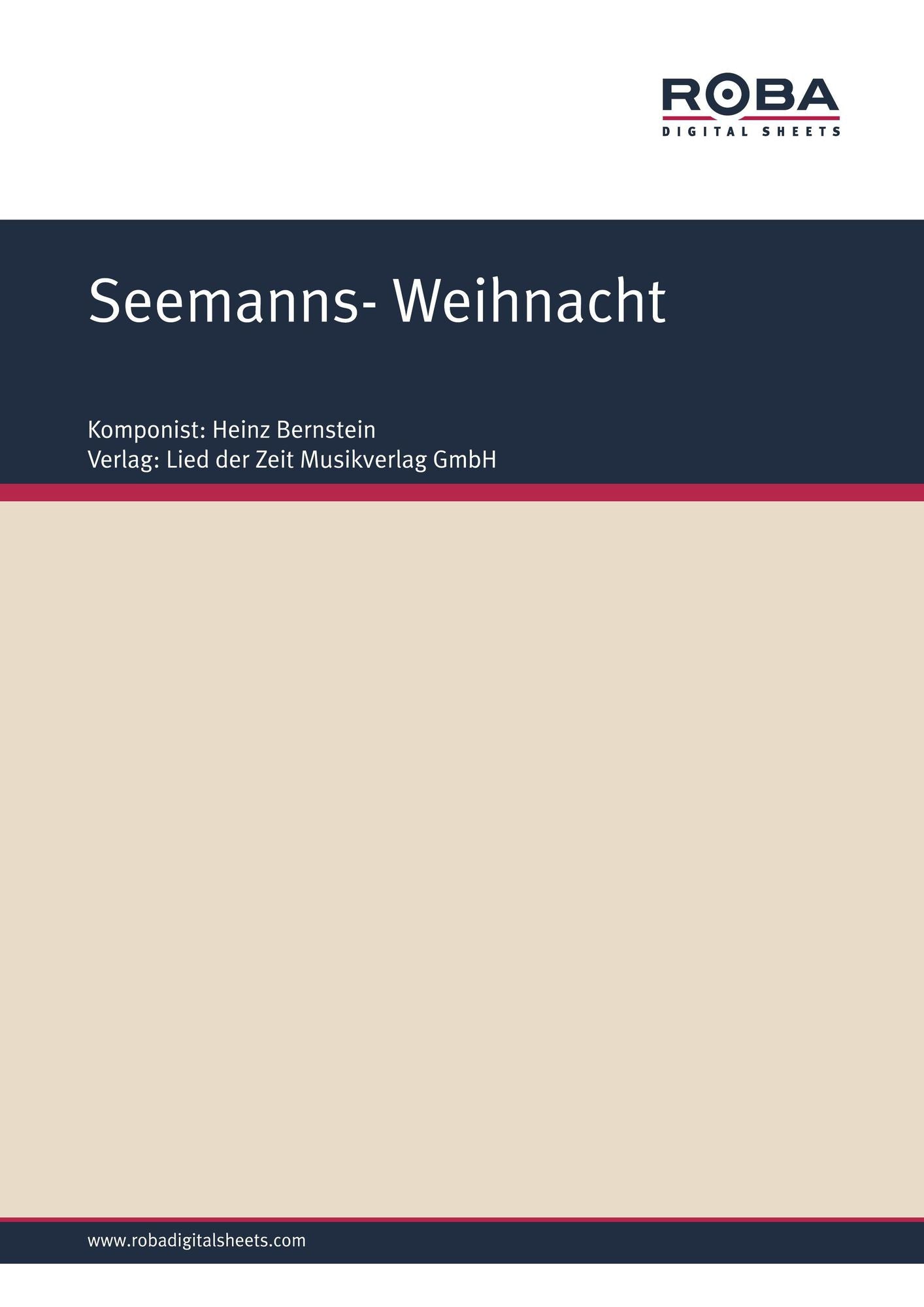 Seemanns- Weihnacht : Lied und langsamer Foxtrot