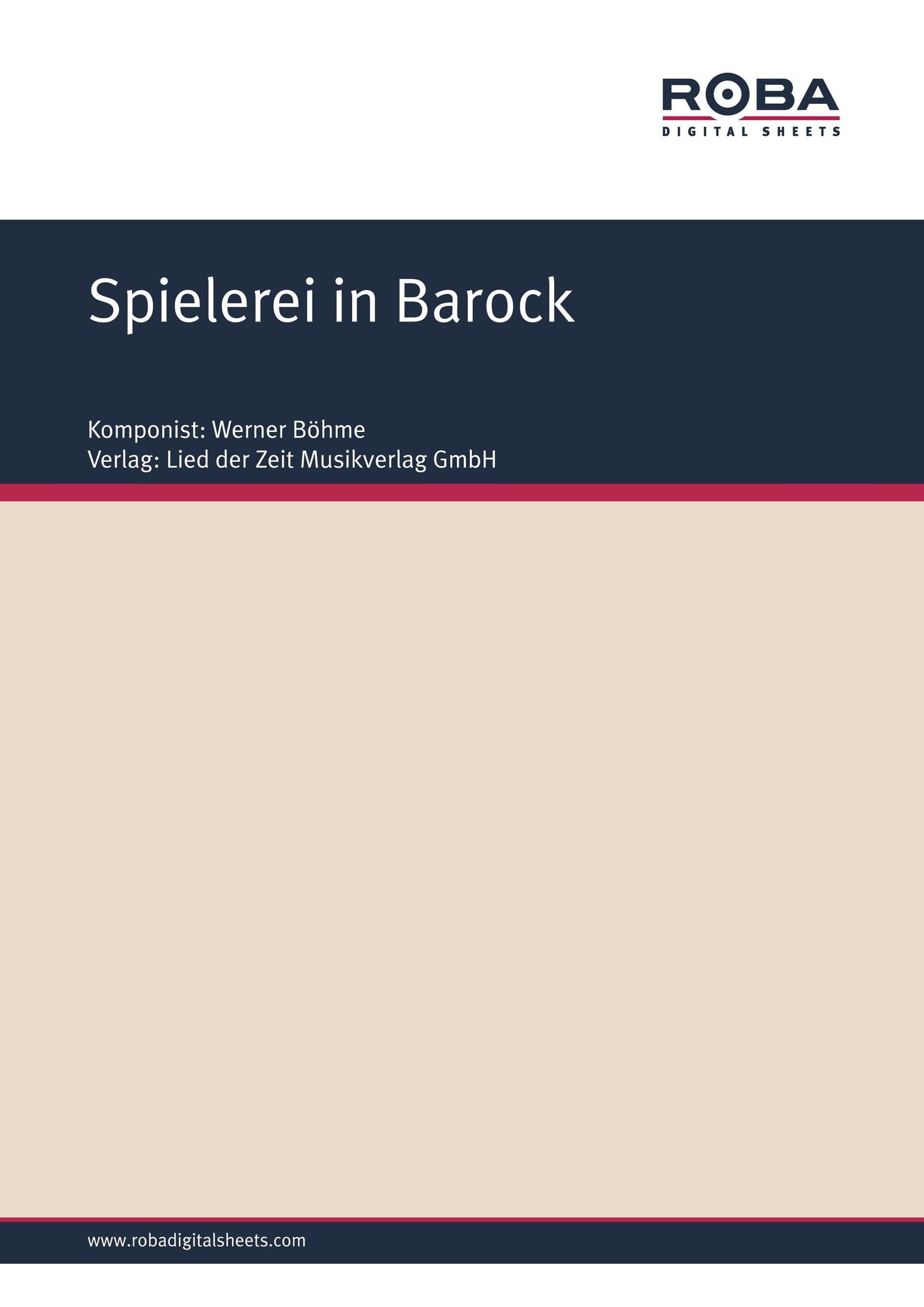 Spielerei in Barock: Single Songbook