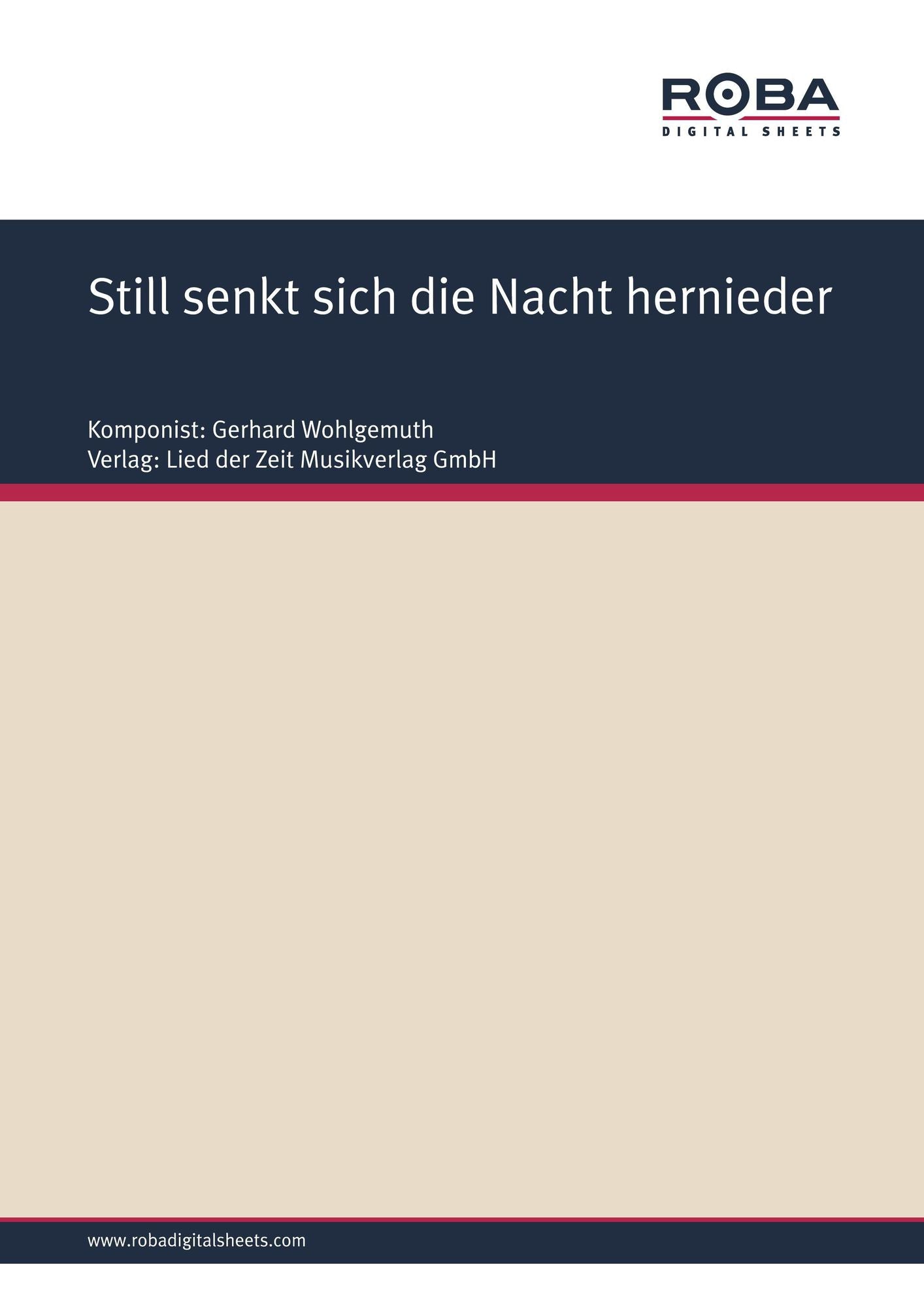 Still senkt sich die Nacht hernieder : Single Songbook