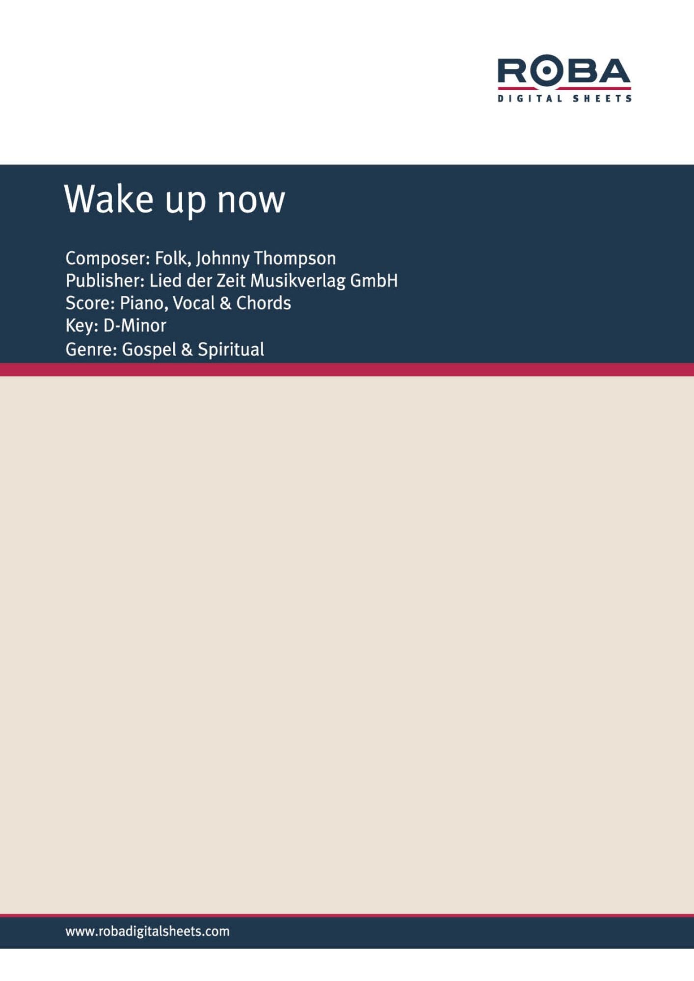 Wake up now : Single Songbook
