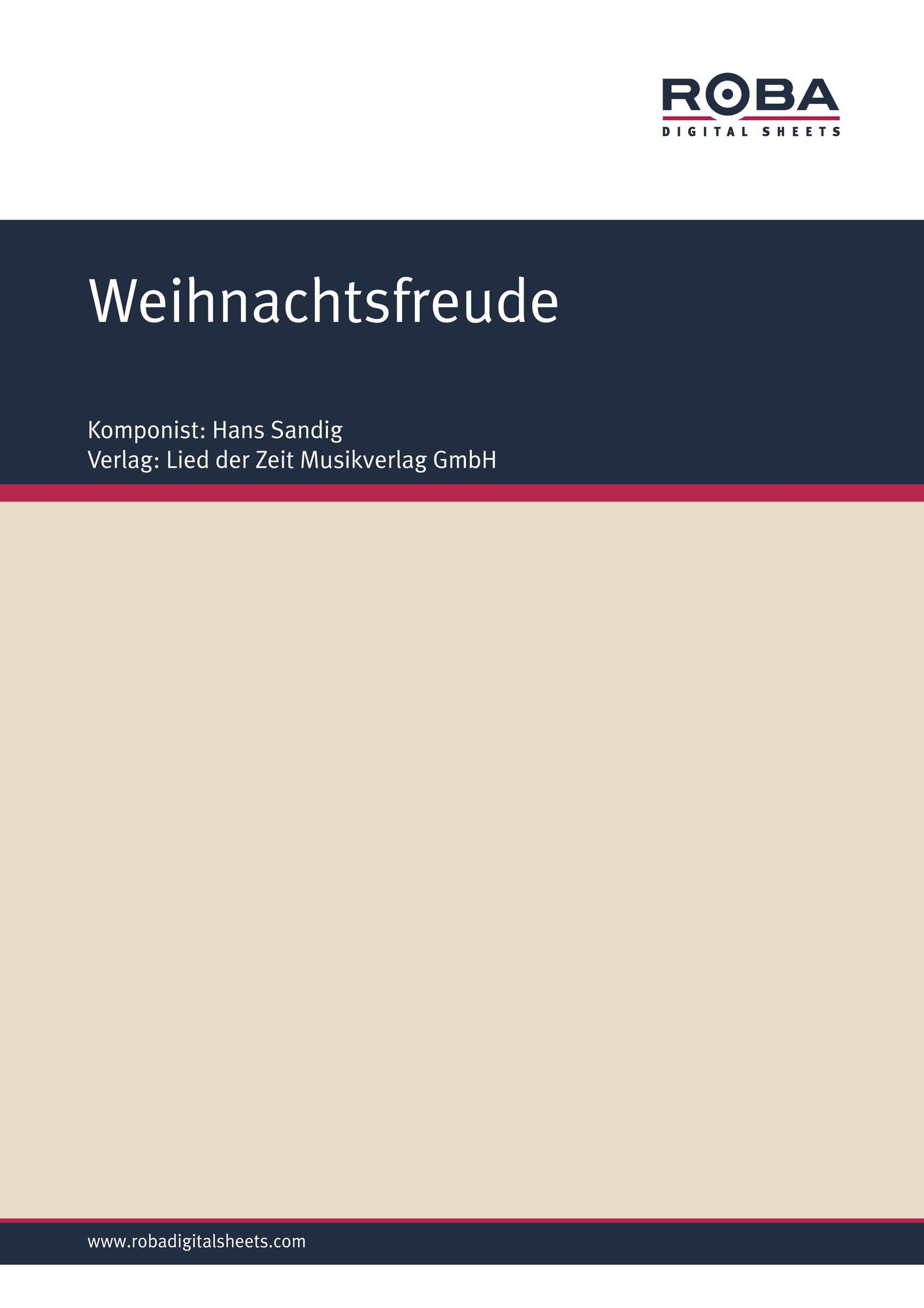 Weihnachtsfreude : Single Songbook