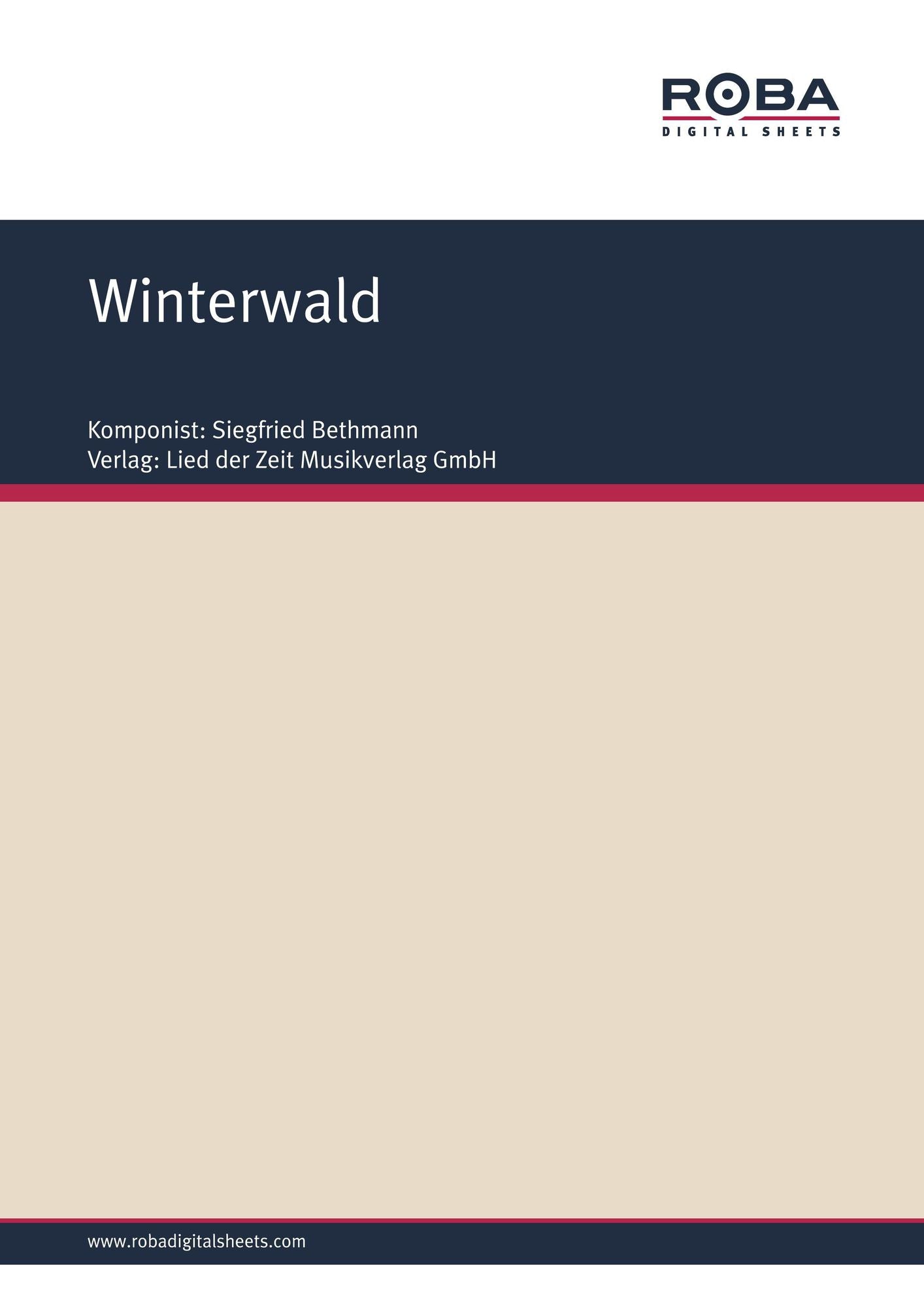 Winterwald : Harzer Winterlied