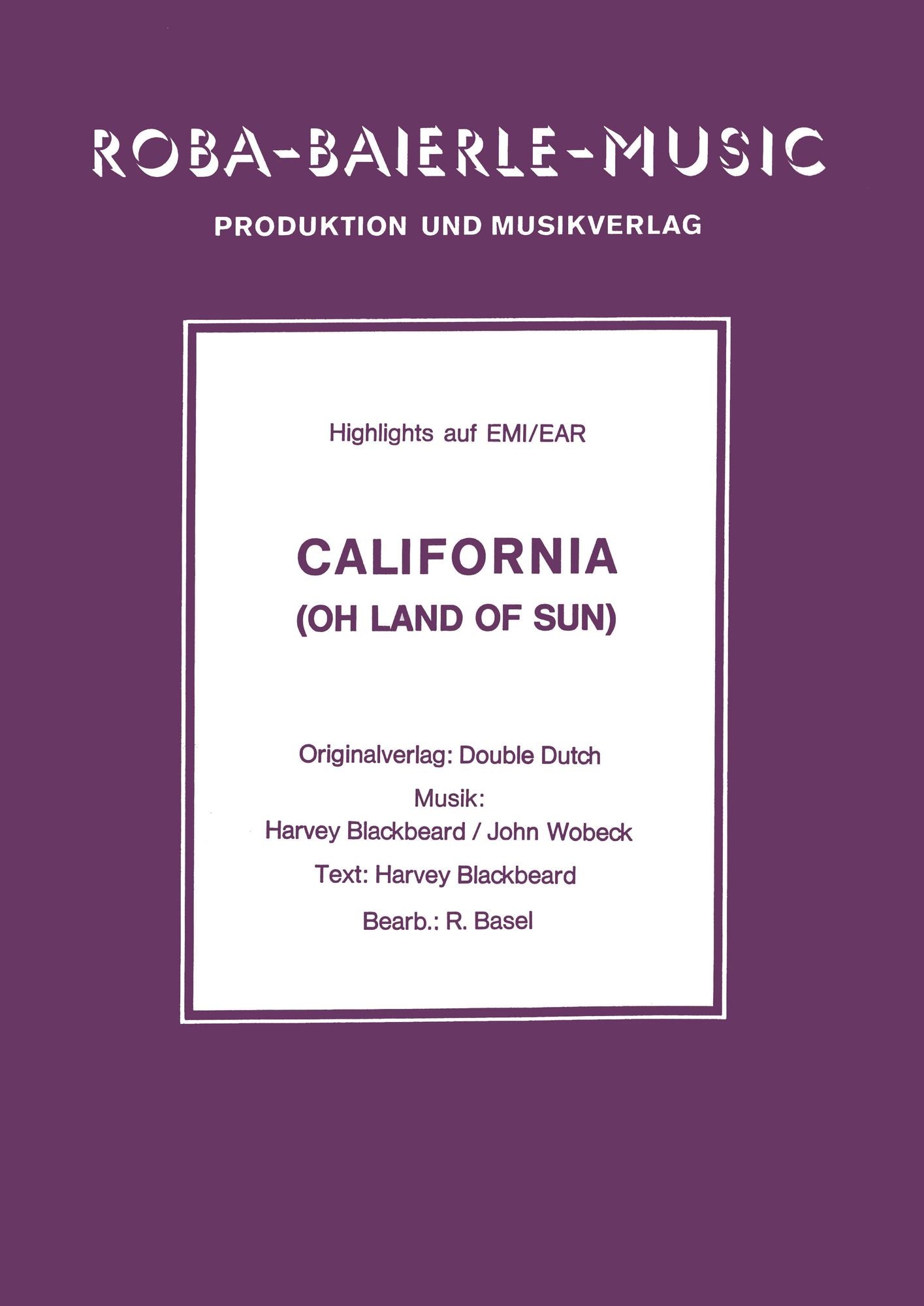 California: Oh Land of Sun