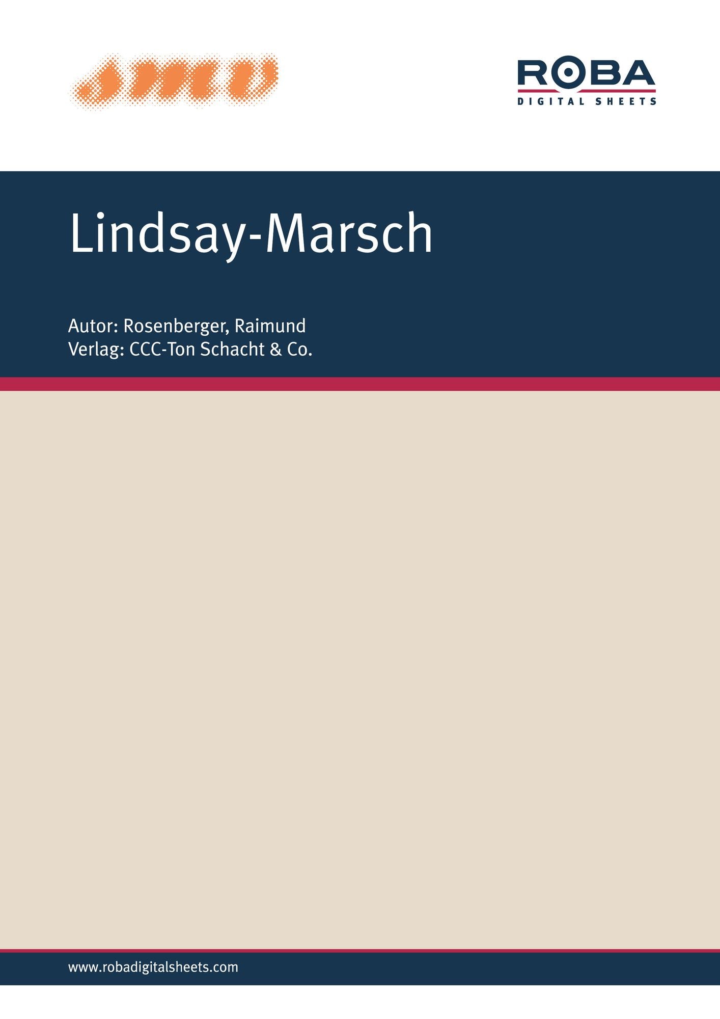 Lindsay-Marsch: aus dem CCC/Gloria-Film "Durchs Wilde Kurdistan"