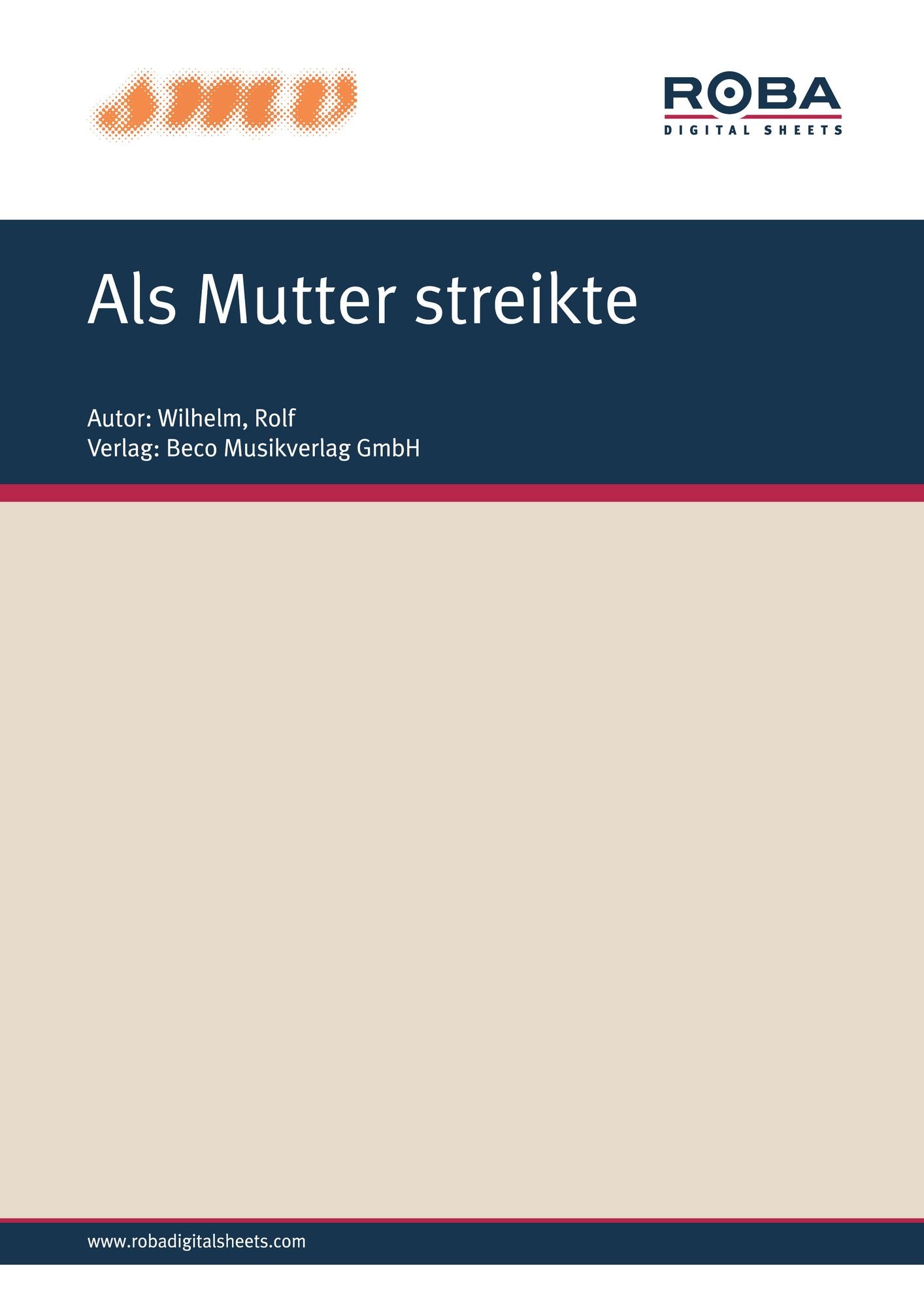 Als Mutter Streikte: aus dem gleichnamigen Constantin-Film