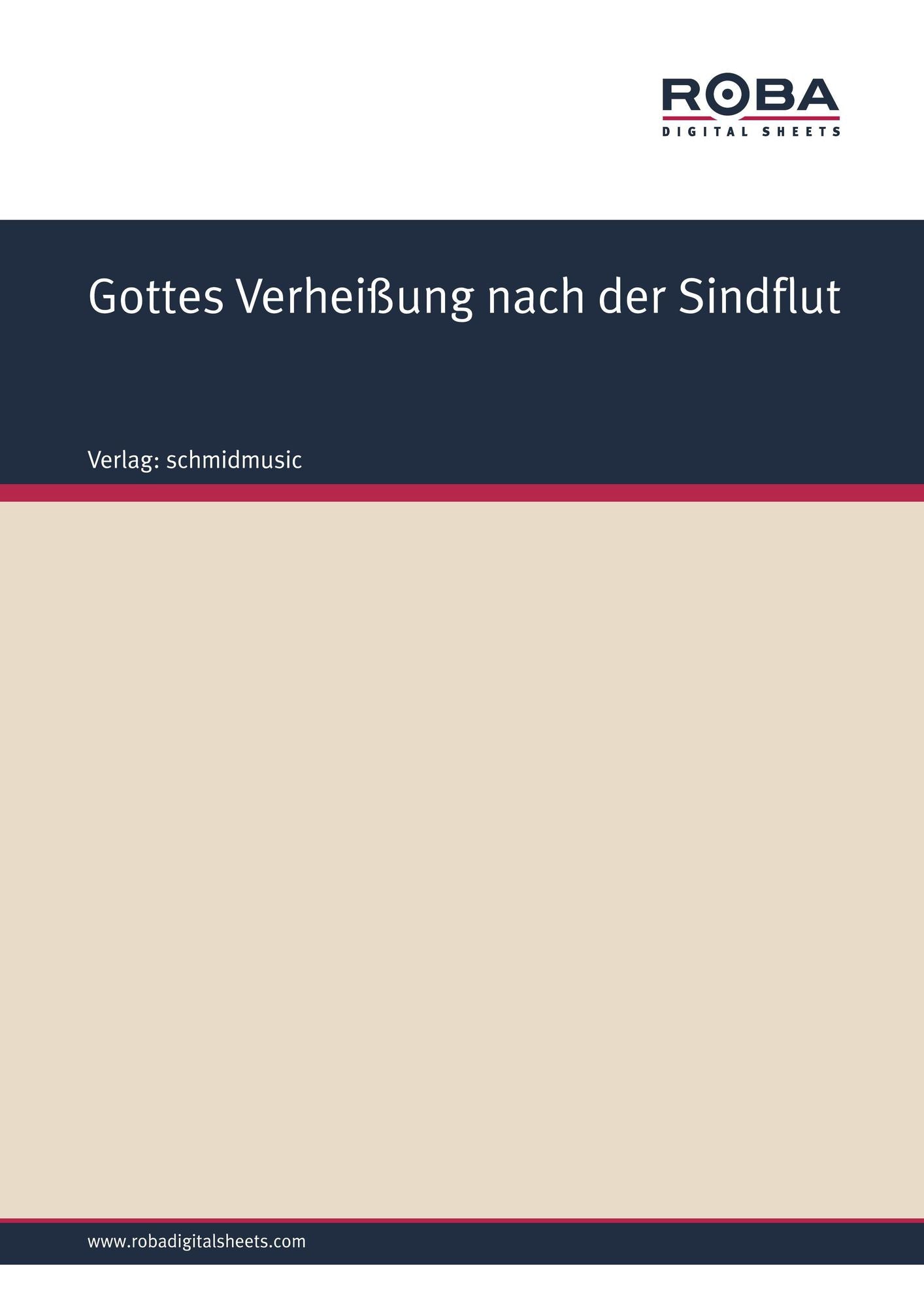 Gottes Verheißung nach der Sindflut: Meditation: Posaune II