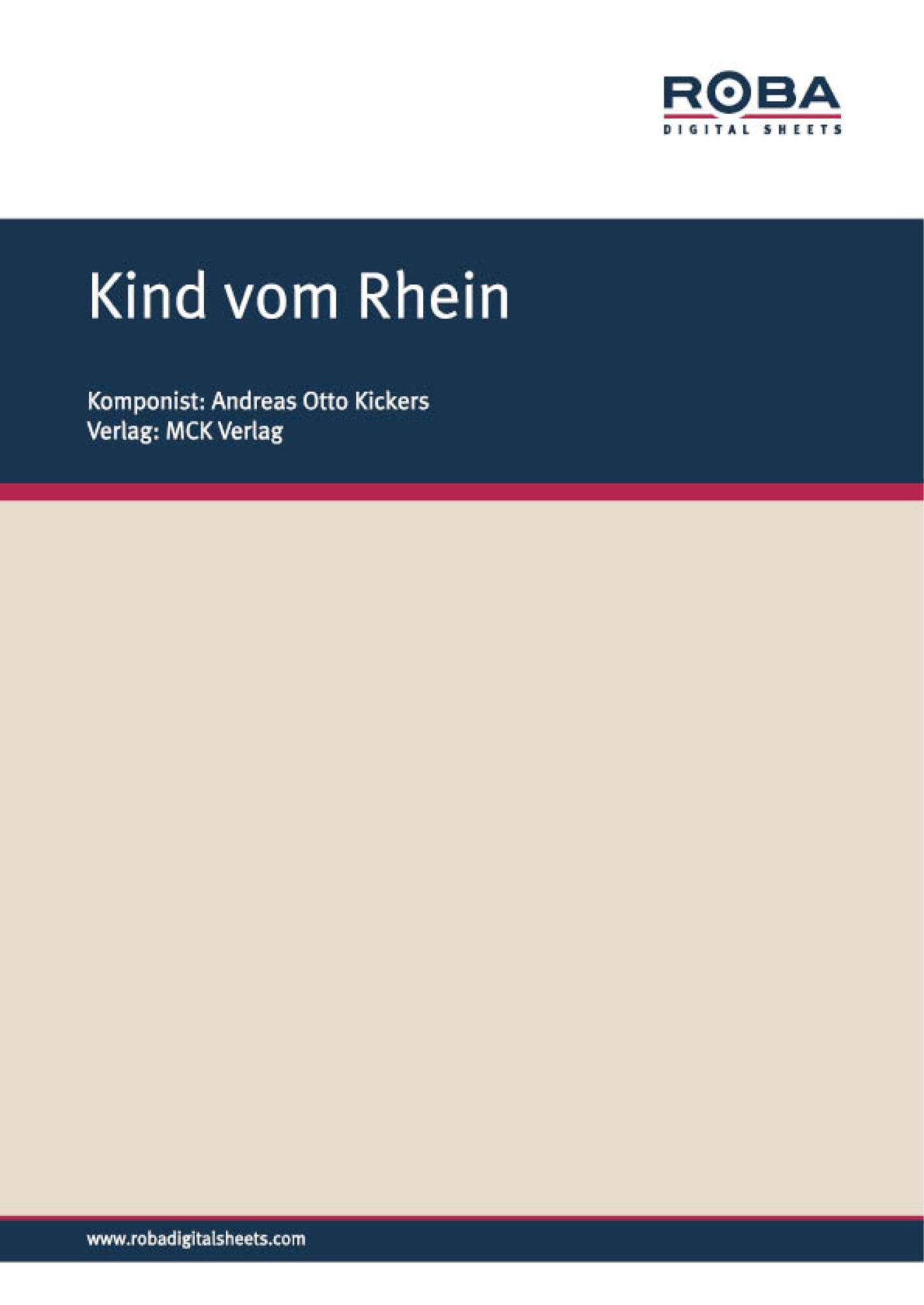 Kind vom Rhein: Notenausgabe