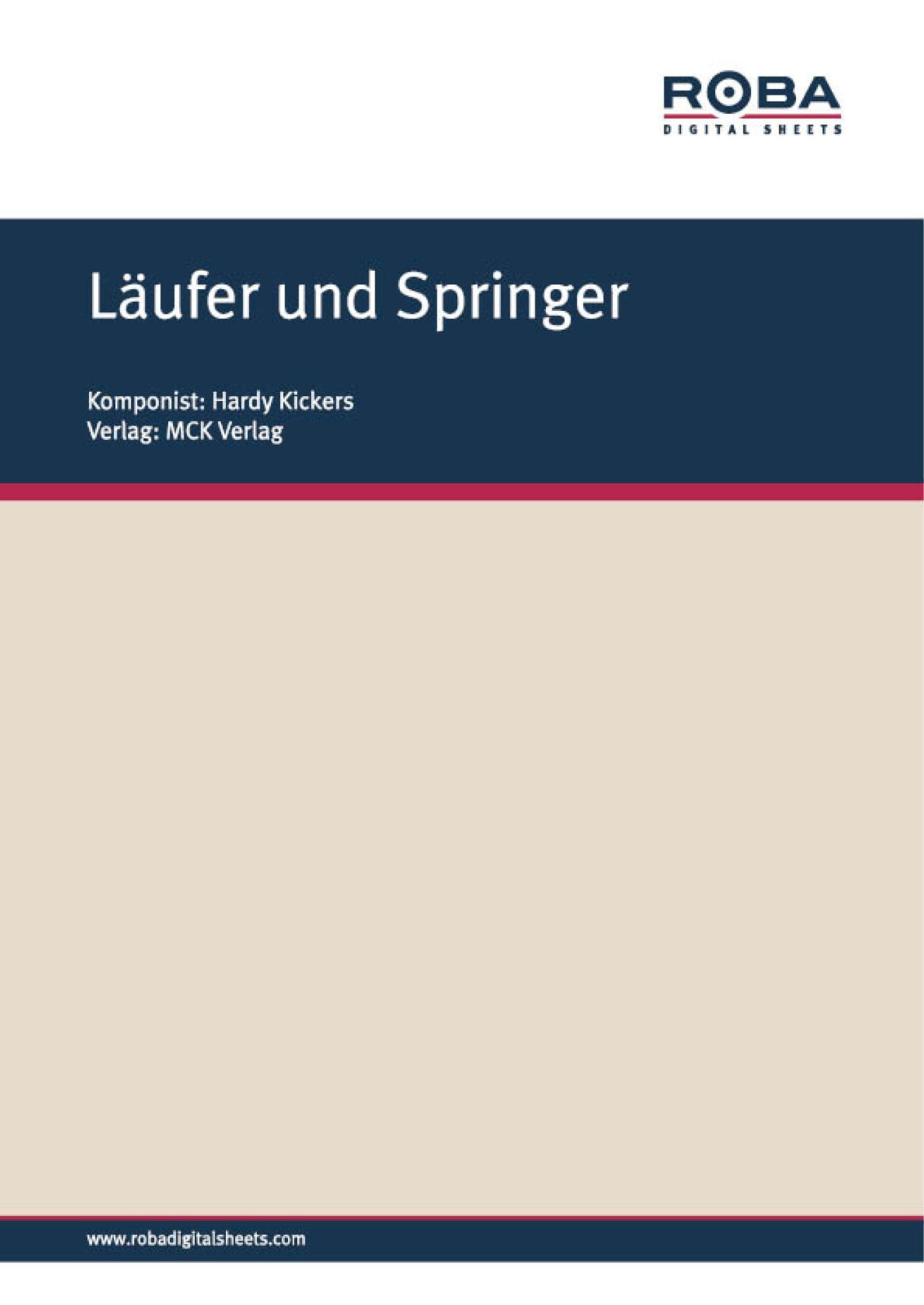 Läufer und Springer: Notenausgabe