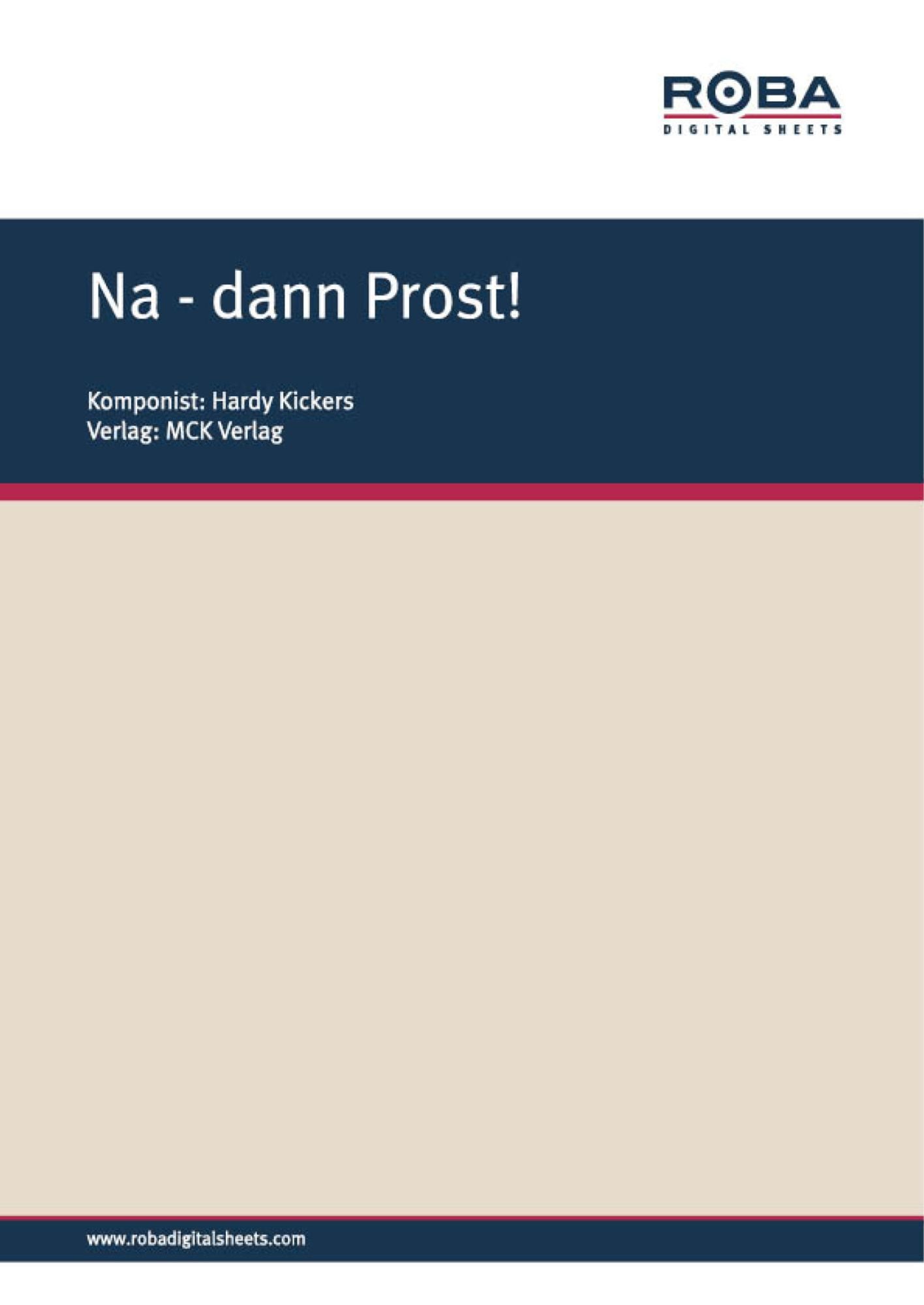 Na - dann Prost!: Notenausgabe