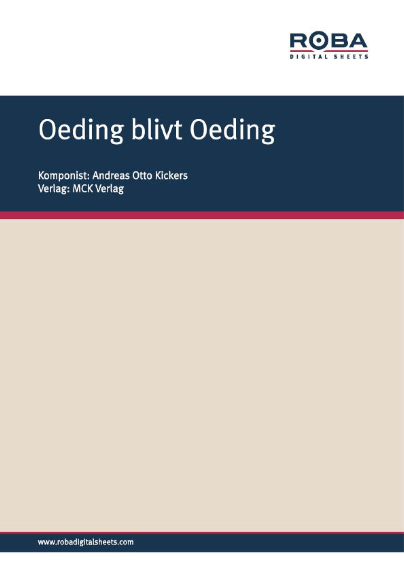 Oeding blivt Oeding: Notenausgabe