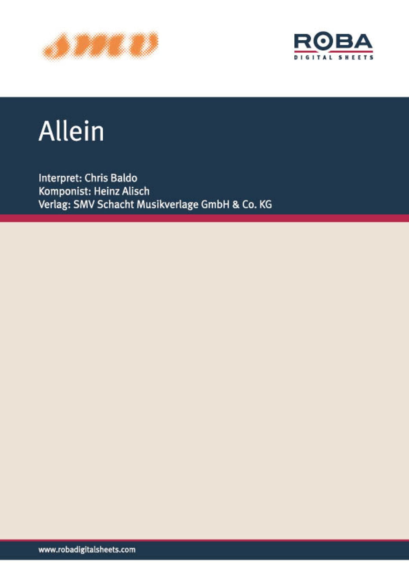 Allein: Single Songbook
