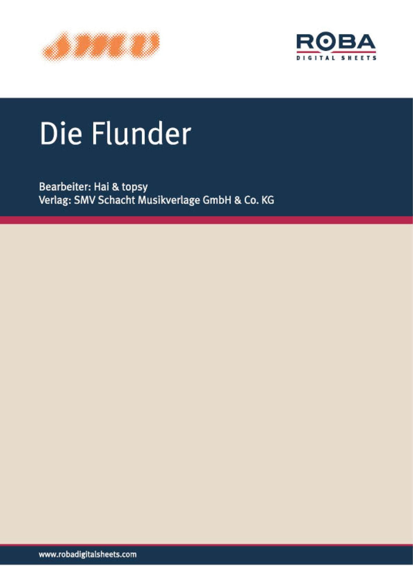 Die Flunder: Notenausgabe