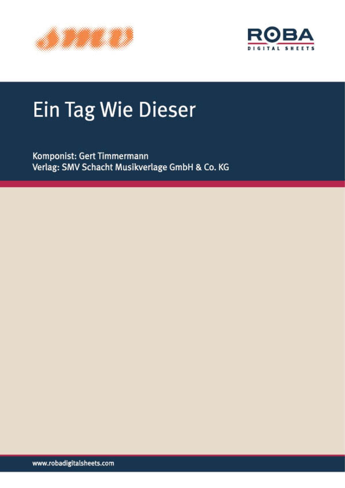 Ein Tag Wie Dieser: Notenausgabe zu dem Rialto-Film "Klassenkeile"