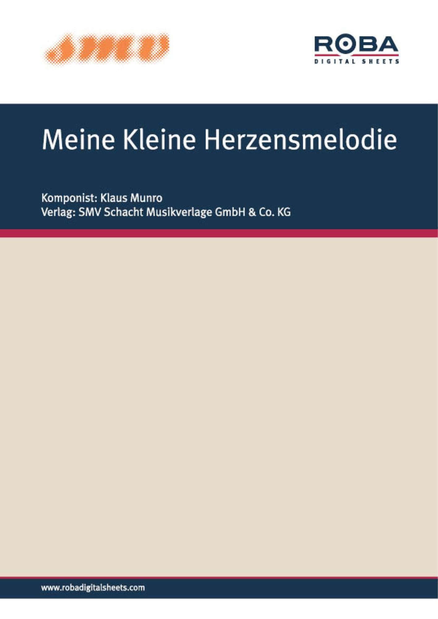 Meine Kleine Herzensmelodie: Notenausgabe