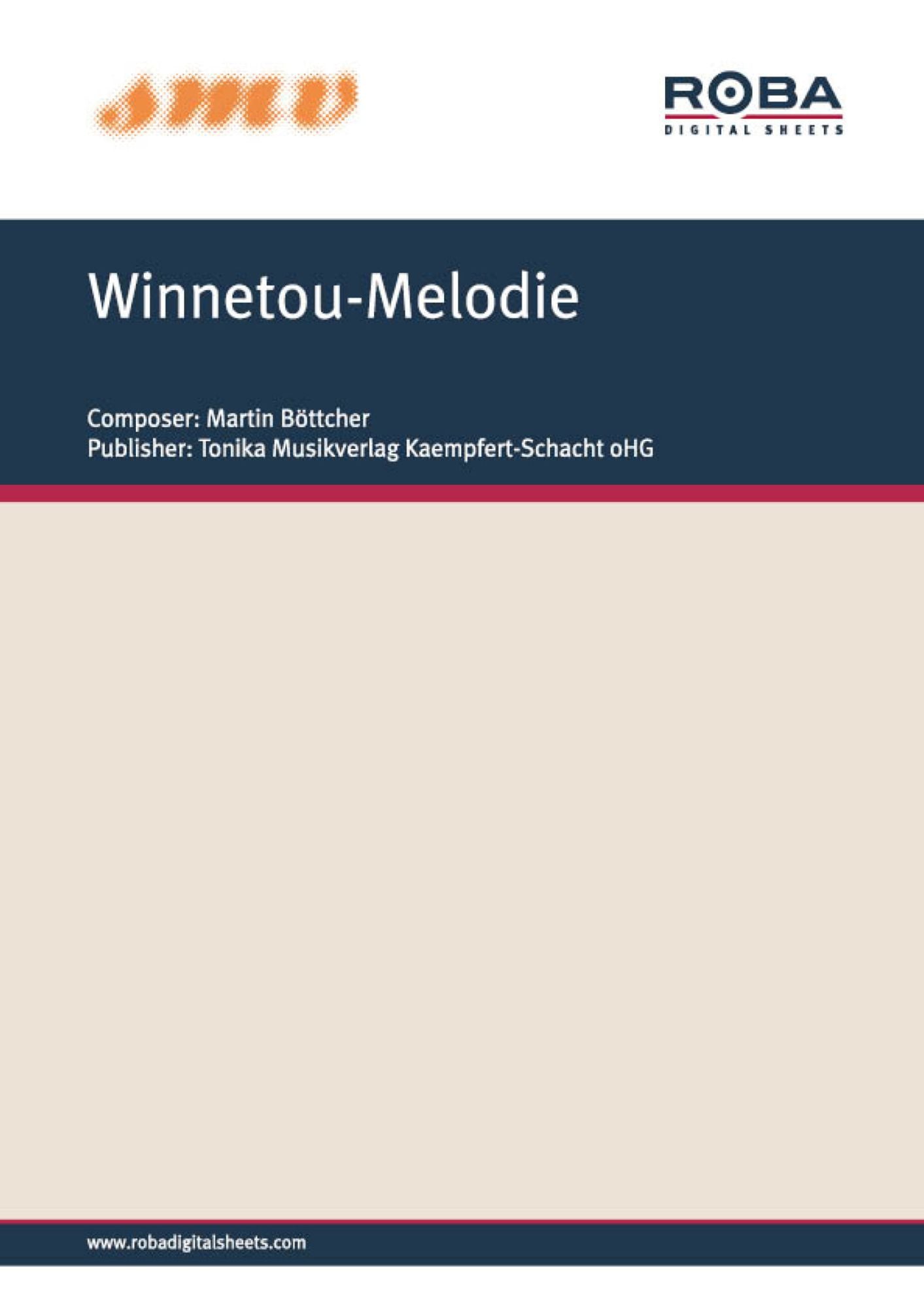 Winnetou-Melodie: Notenausgabe
