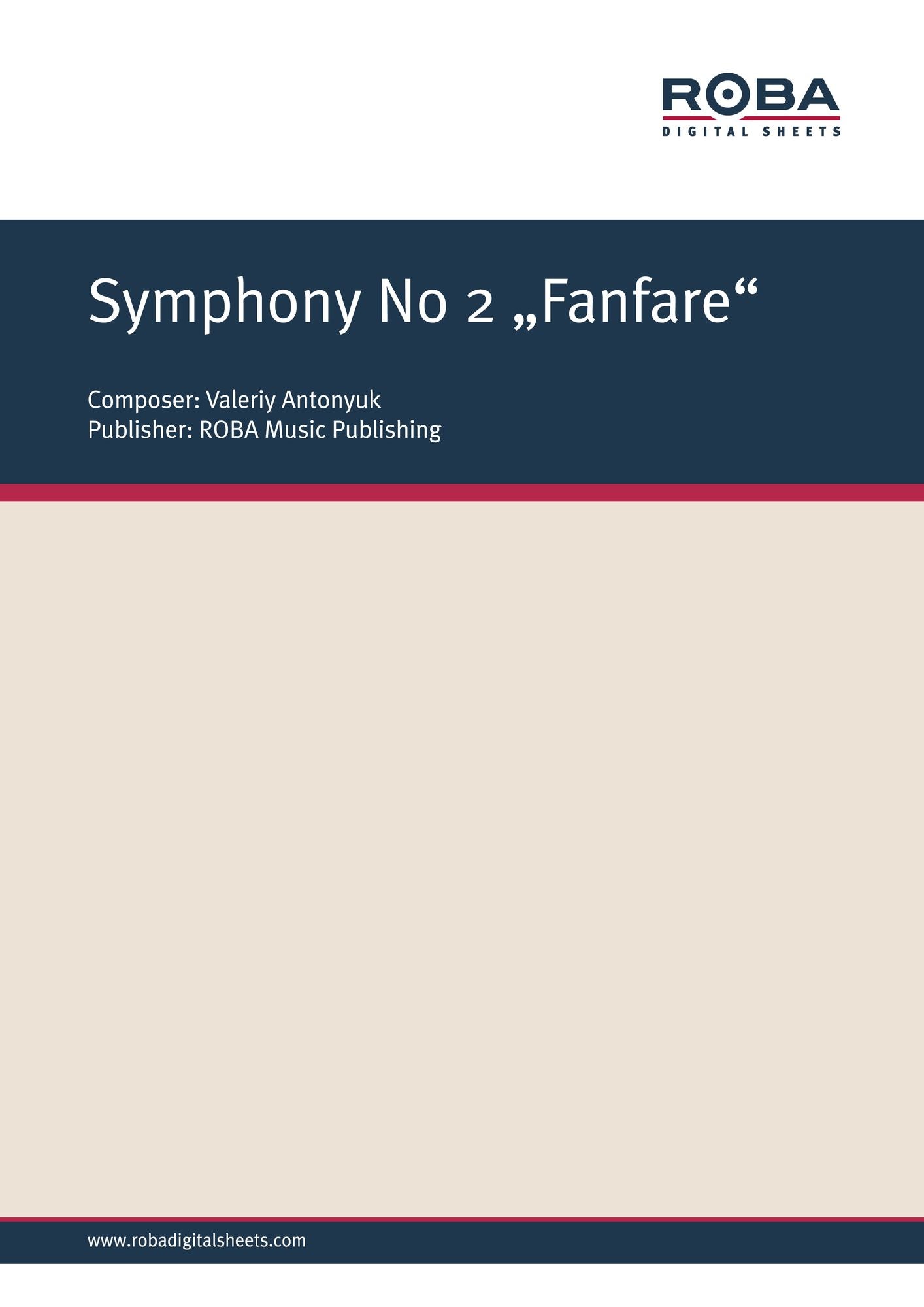 Symphony № 2 "Fanfare": Sheet Music