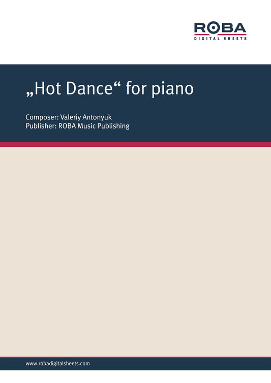 "Hot Dance" for piano: Sheet Music