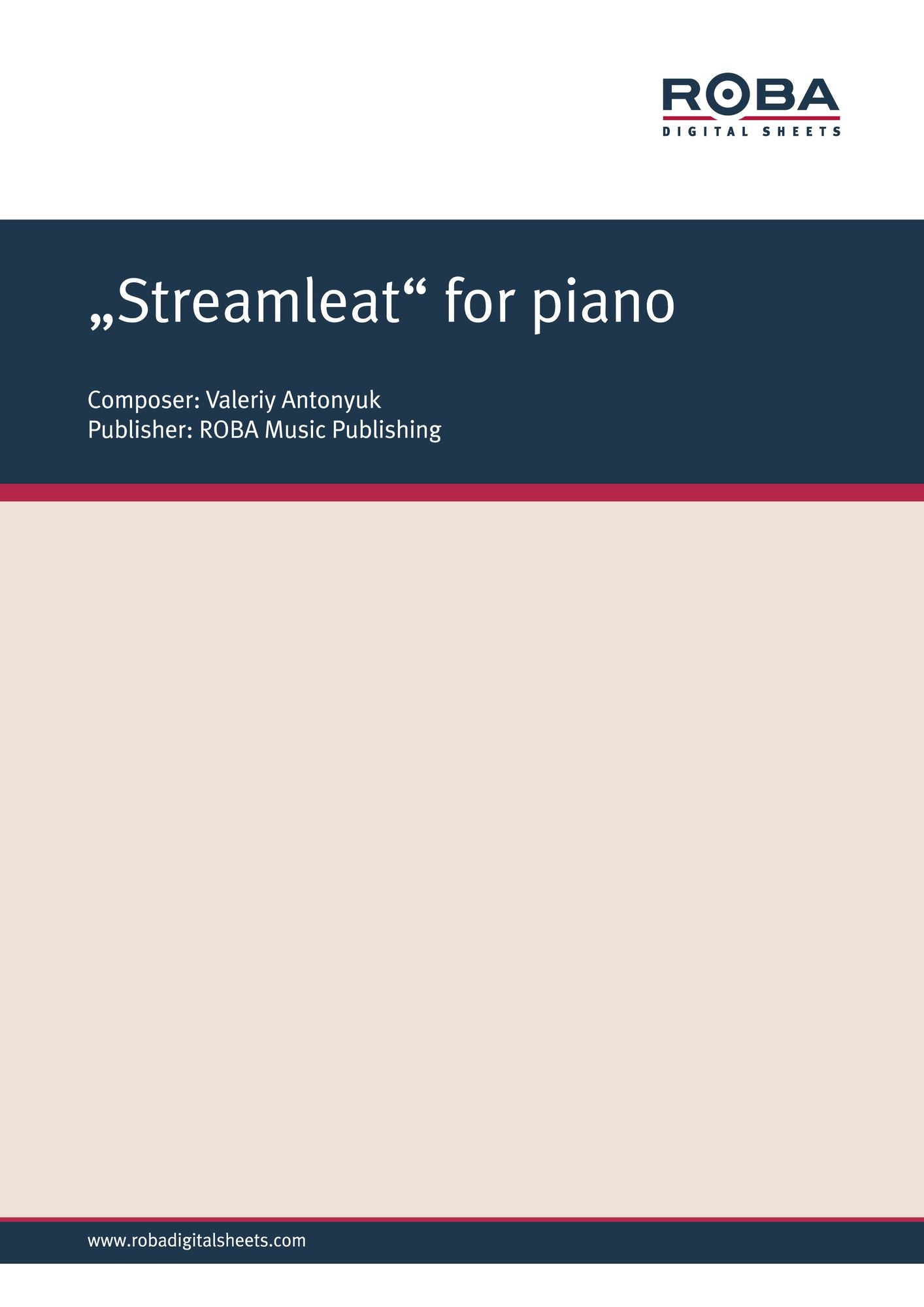 "Streamleat" for piano: Sheet Music