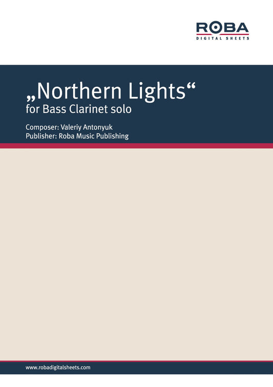 "Northern Lights" for Bass Clarinet solo: Sheet Music