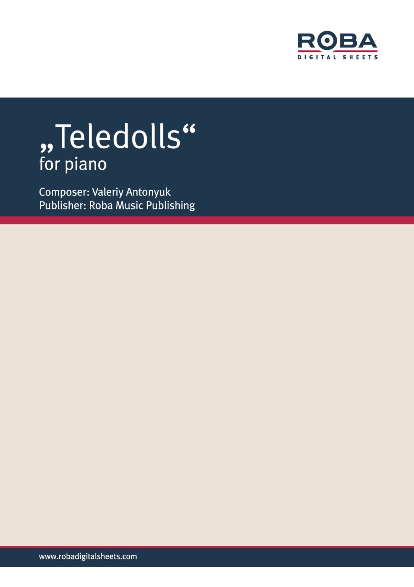 "Teledolls" for piano: Sheet Music