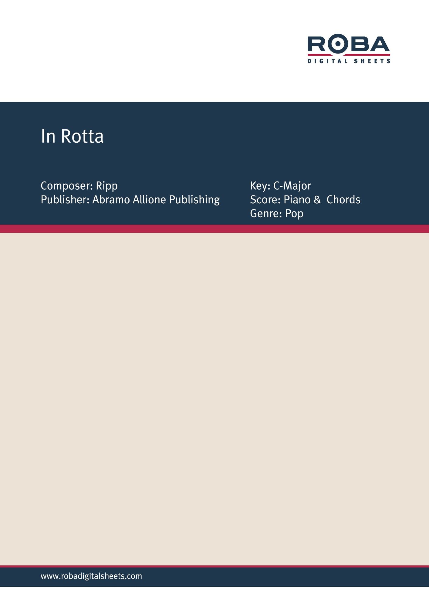 In Rotta: Single Songbook