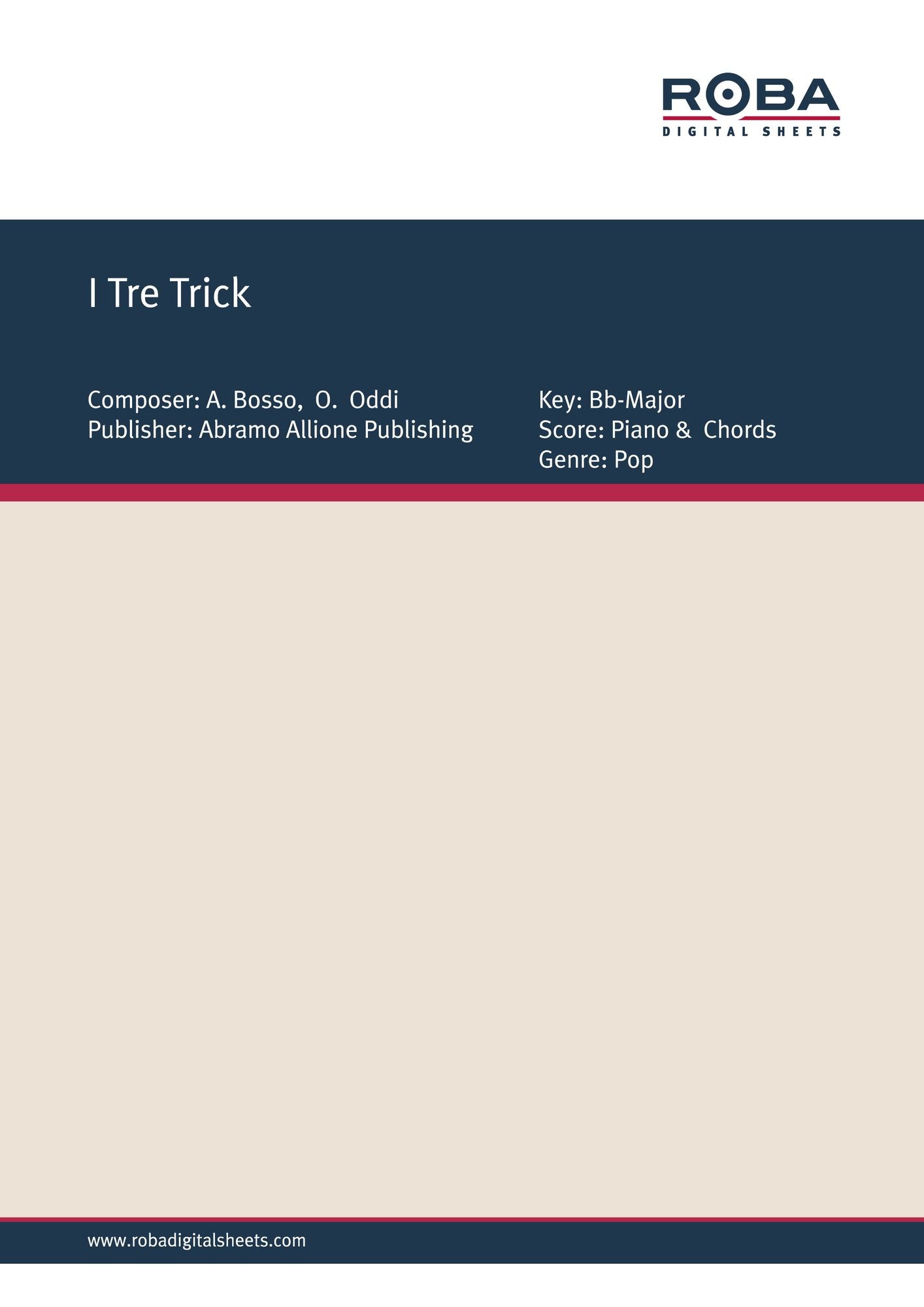 I Tre Trick: Single Songbook
