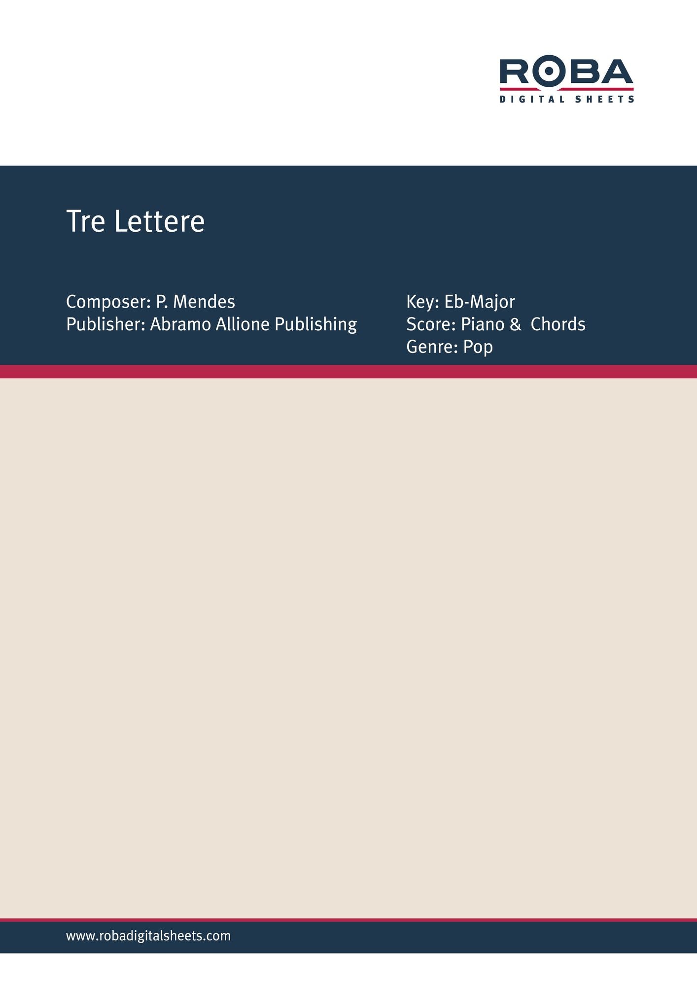 Tre Lettere: Single Songbook