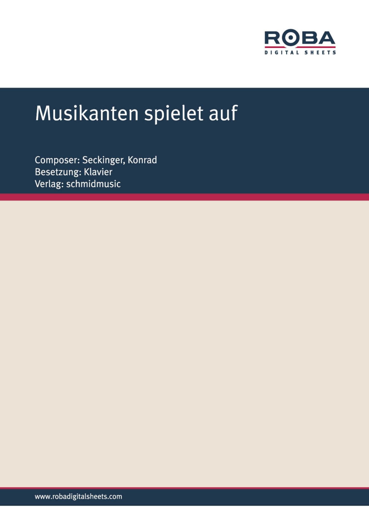 Musikanten spielet auf: Kleine Kantate (Instrumentenkunde)
