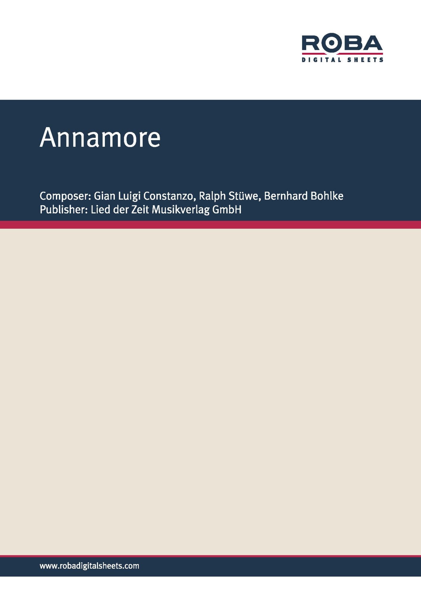 Annamore: Notenausgabe, Langsamer Calypso