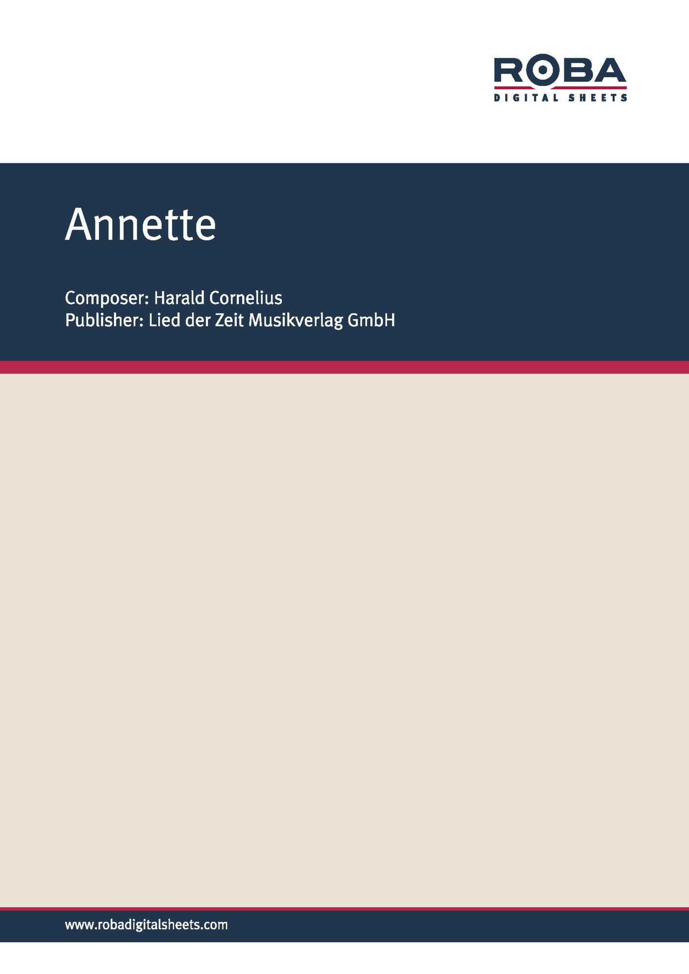 Annette: Notenausgabe