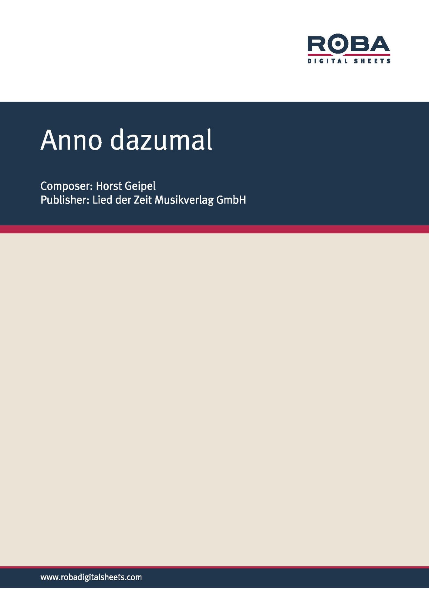 Anno dazumal: Notenausgabe, Charleston