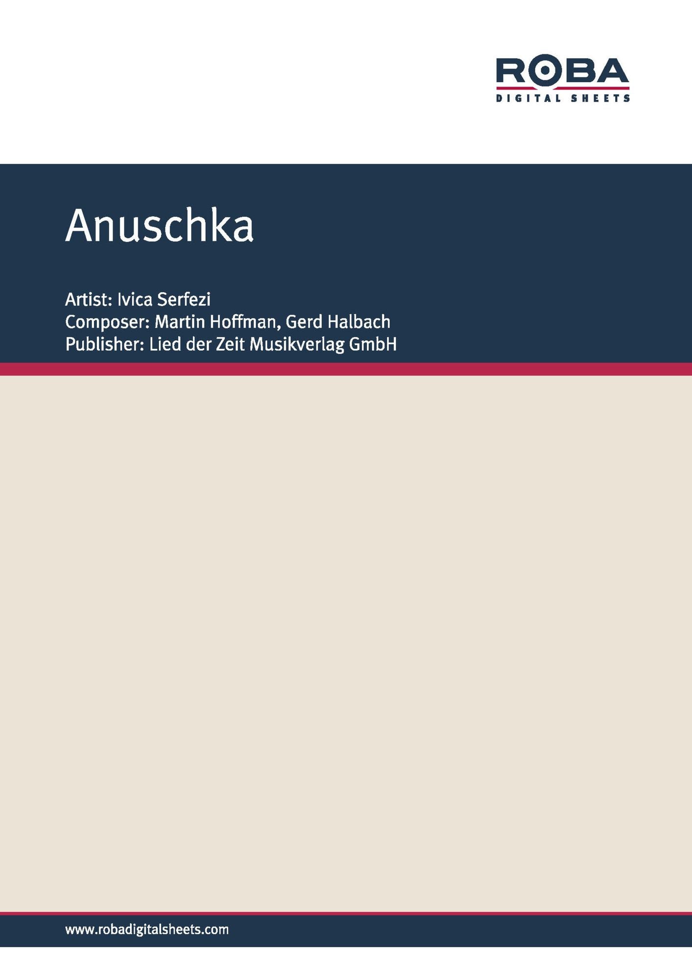 Anuschka: Notenausgabe, Sirtaki