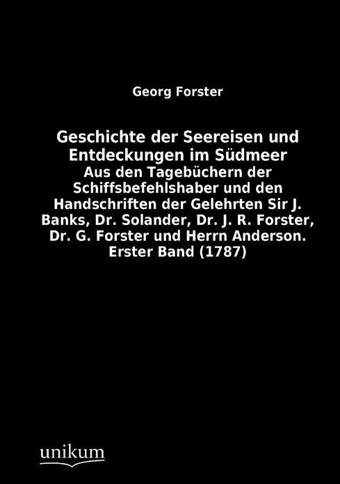 Geschichte der Seereisen und Entdeckungen im S dmeer