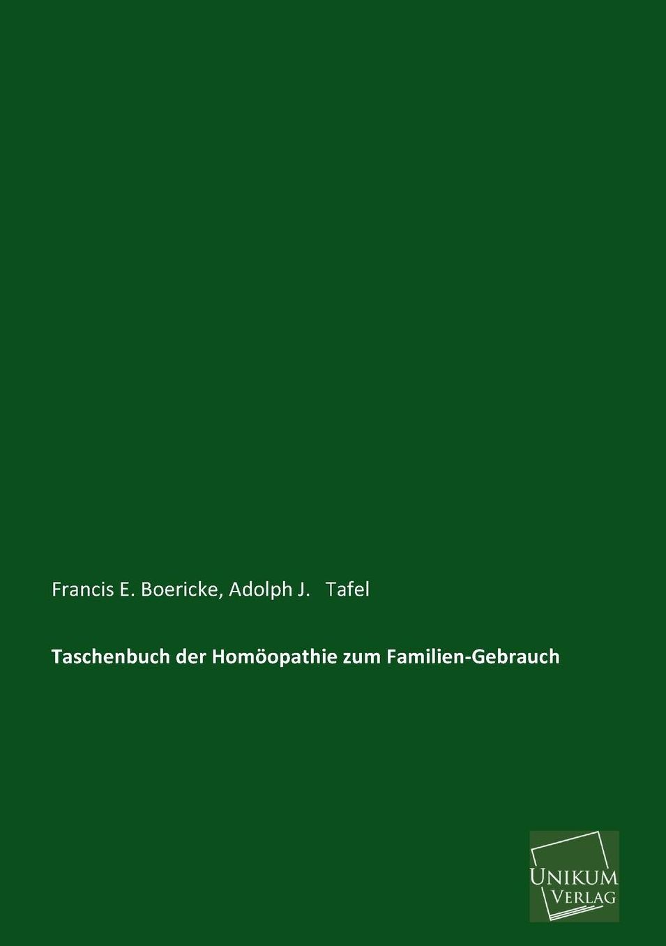 Taschenbuch Der Homoopathie Zum Familien-Gebrauch