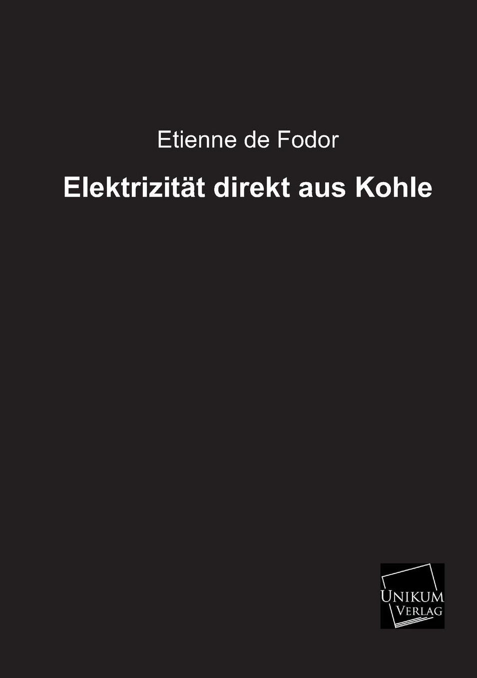 Elektrizitat Direkt Aus Kohle