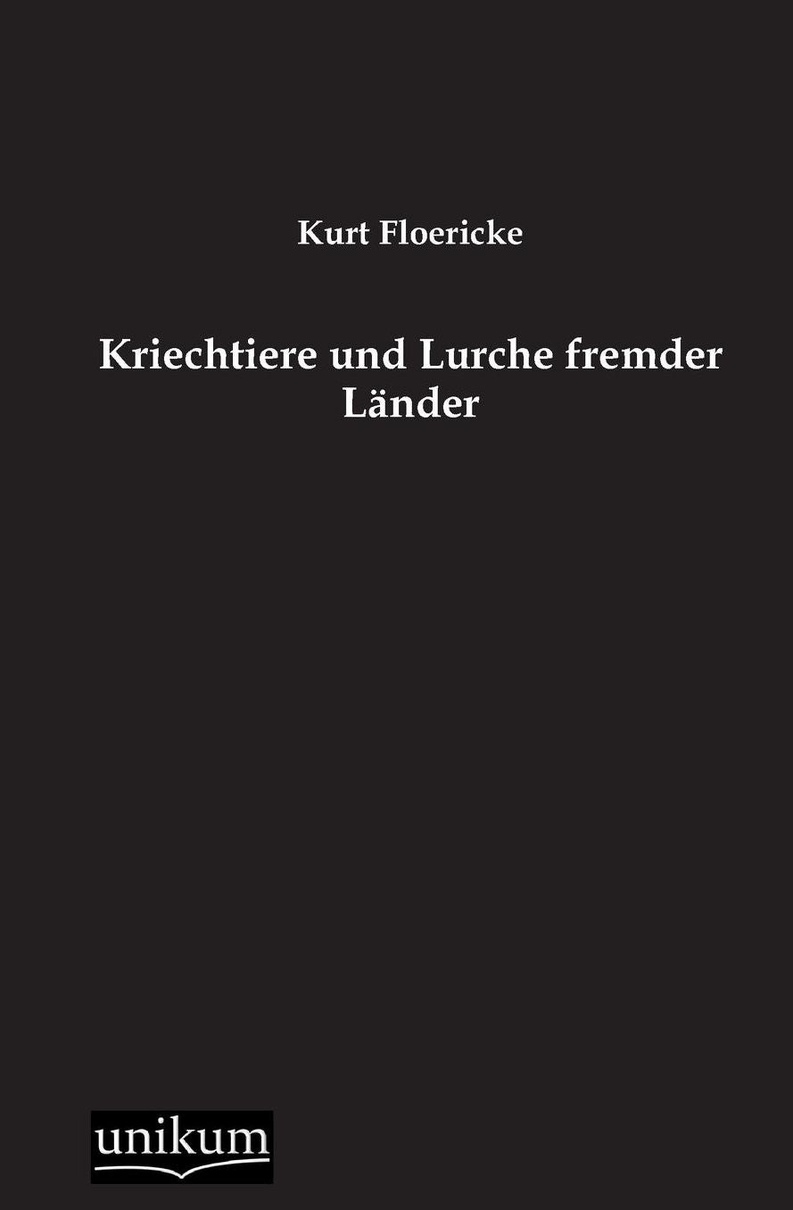 Kriechtiere Und Lurche Fremder Lander