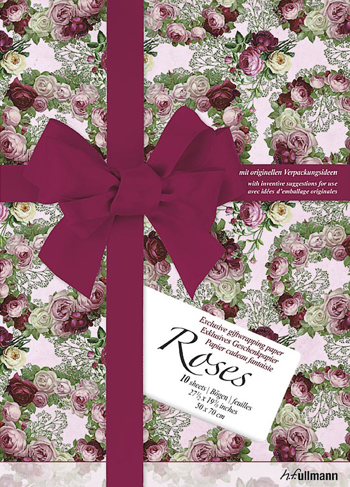 Gift Wrap Paper Roses