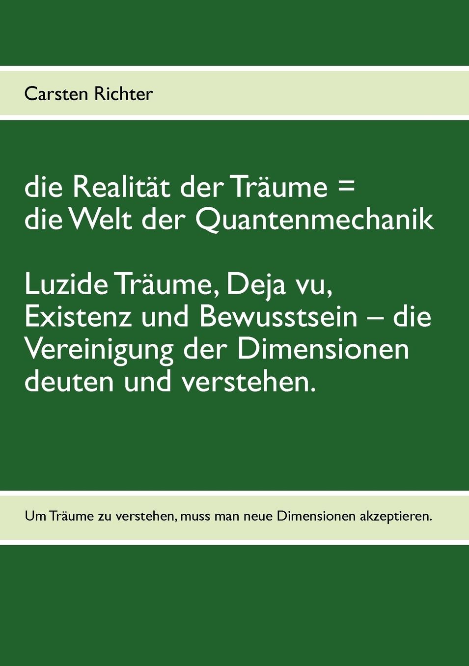 die Realit t der Tr ume = die Welt der Quantenmechanik