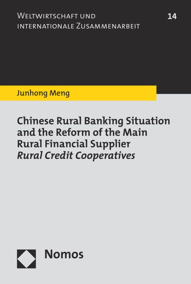 Chinese Rural Banking Situation and the Re-form of the Main Rural Financial Supplier Rural Credit Cooperatives