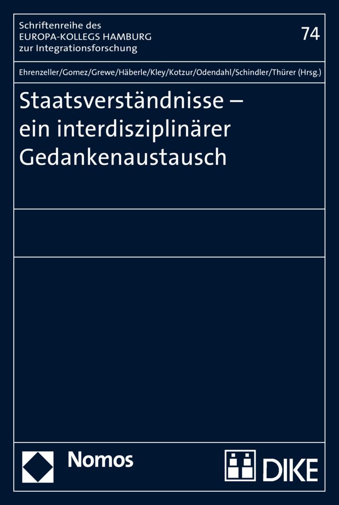 Staatsverstandnisse - Ein Interdisziplinarer Gedankenaustausch