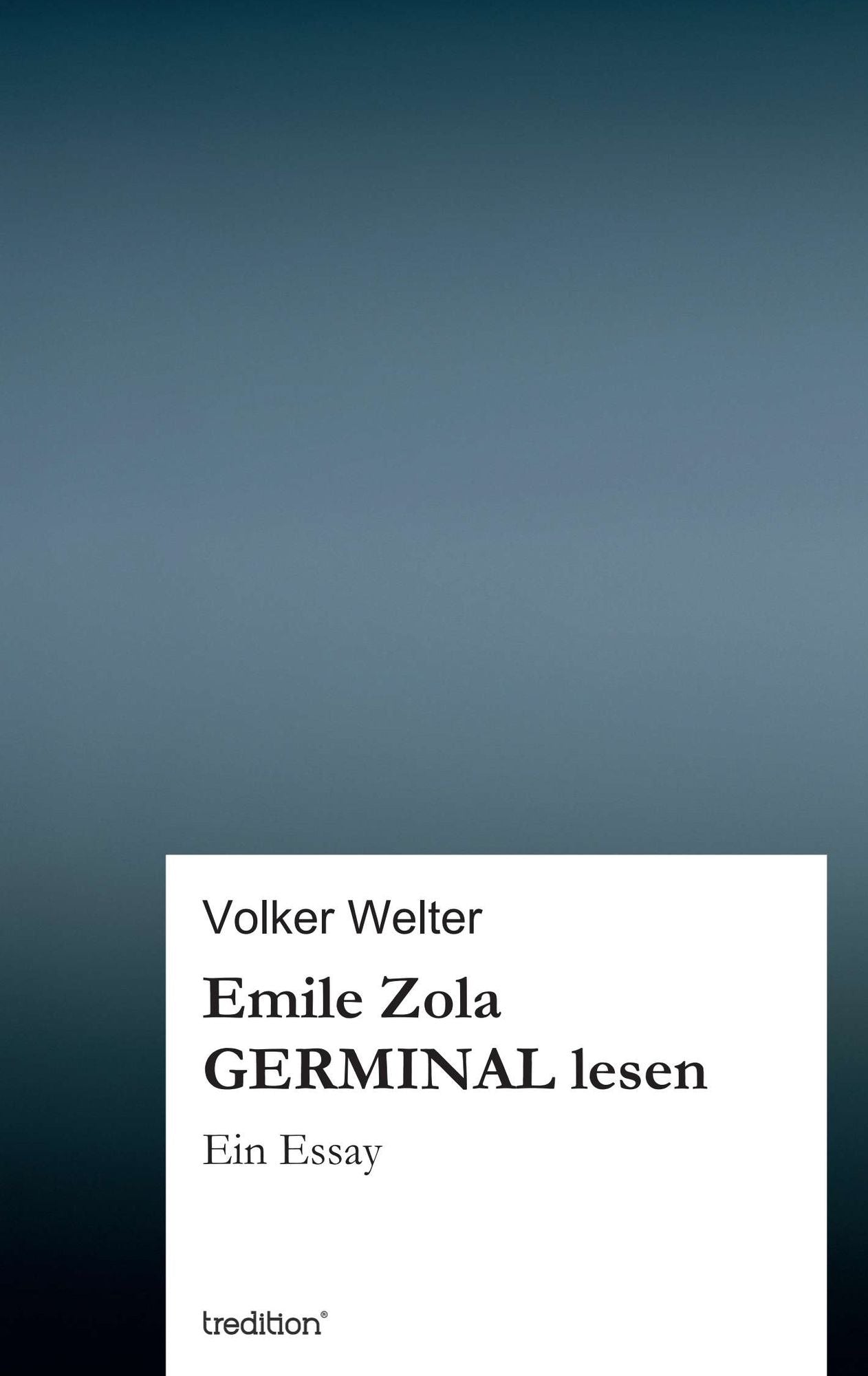 Emile Zola GERMINAL lesen: Ein Essay