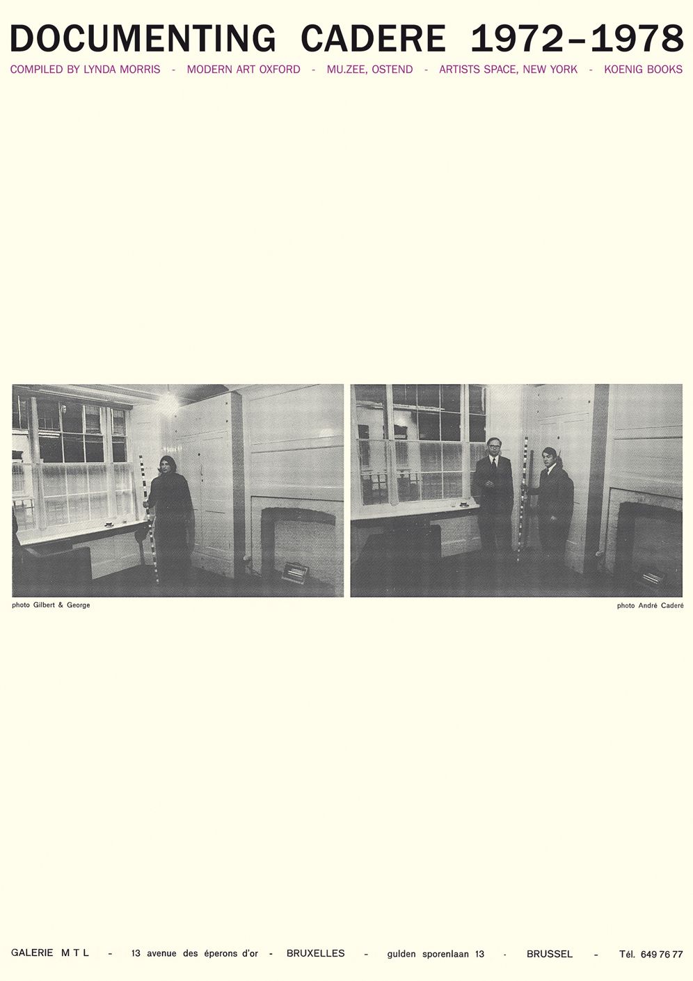 AndrÃ¯Â¿Â½ Cadere: Documenting Cadere, 1972-1978