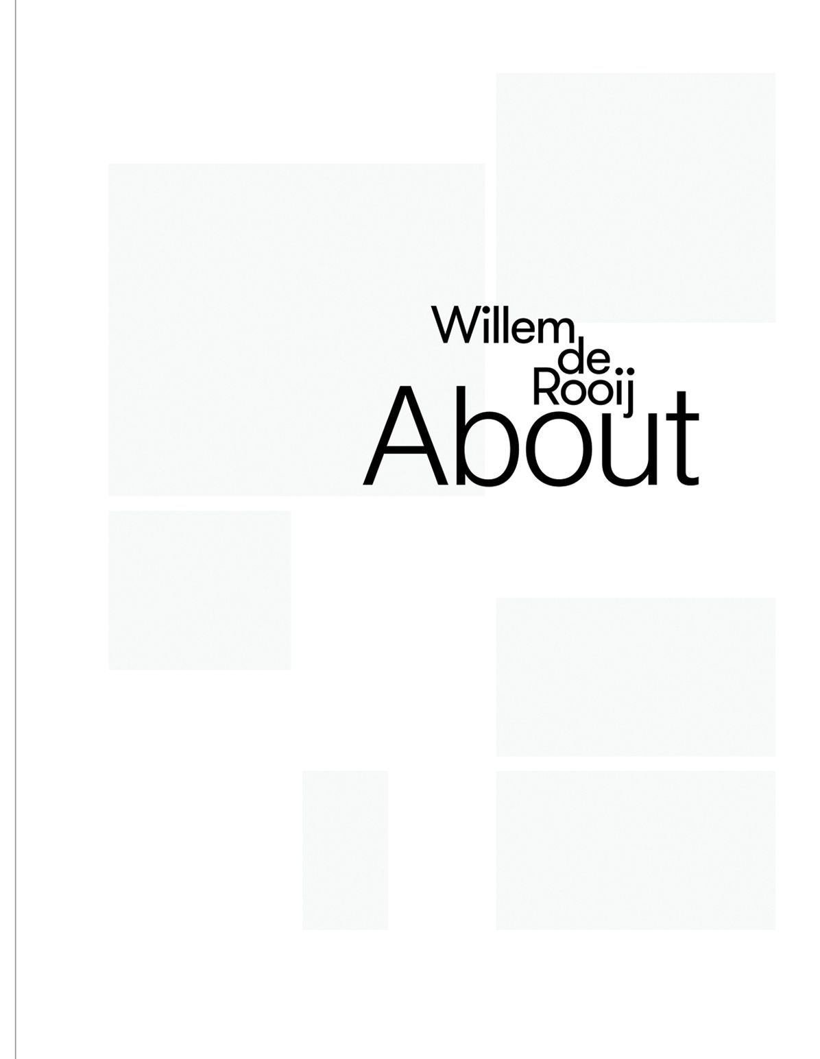 Willem de Rooij: About