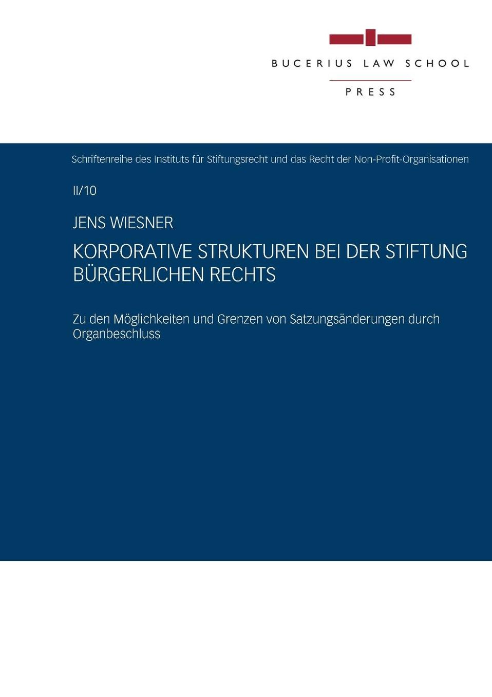 Korporative Strukturen bei der Stiftung b rgerlichen Rechts