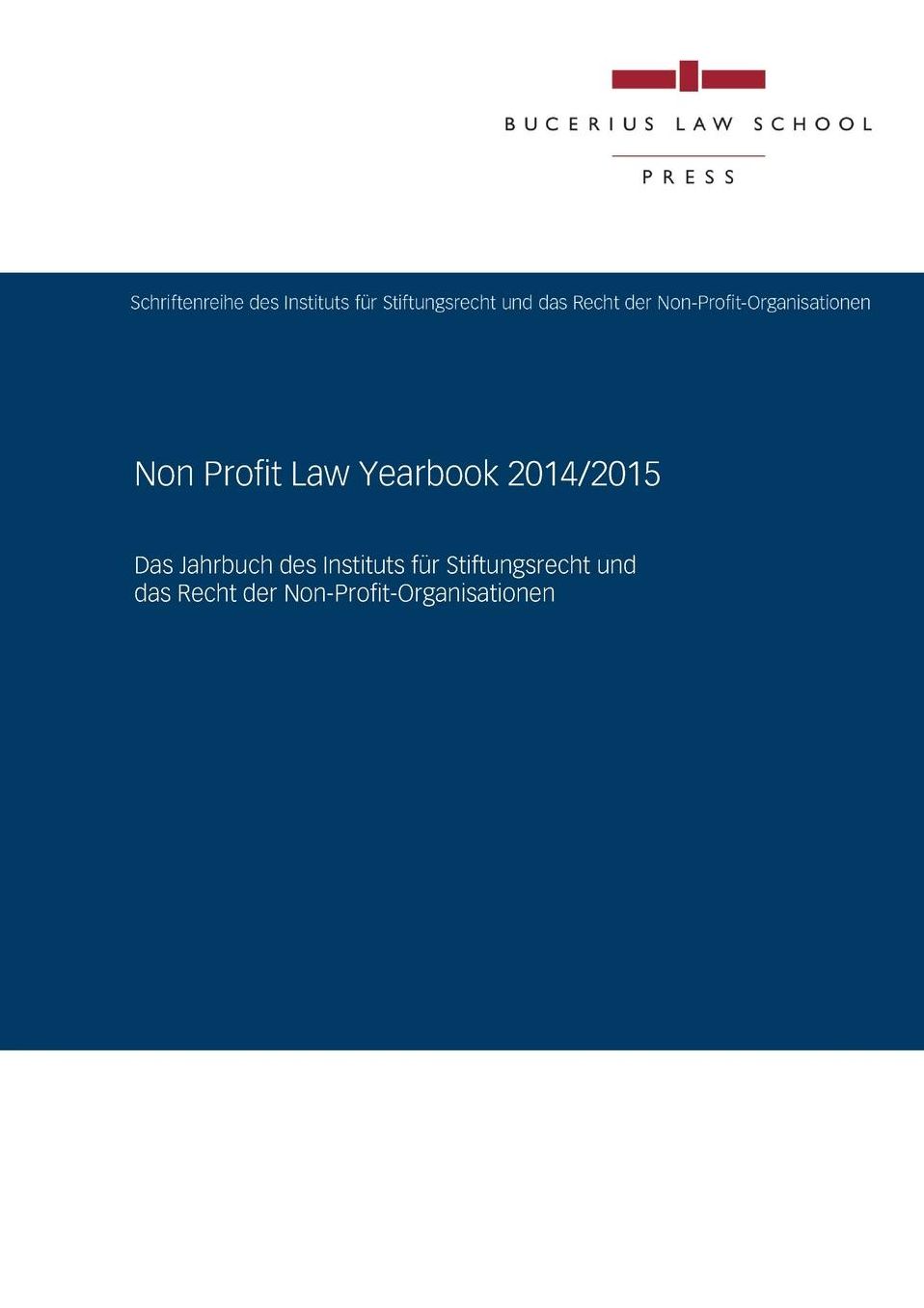 Non Profit Law Yearbook 2014/2015