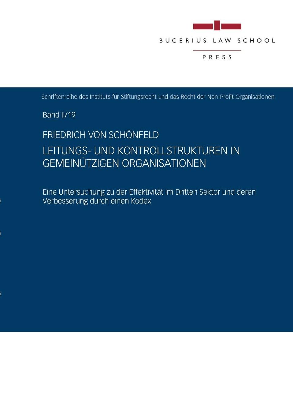 Leitungs- und Kontrollstrukturen in gemeinnützigen Organisationen