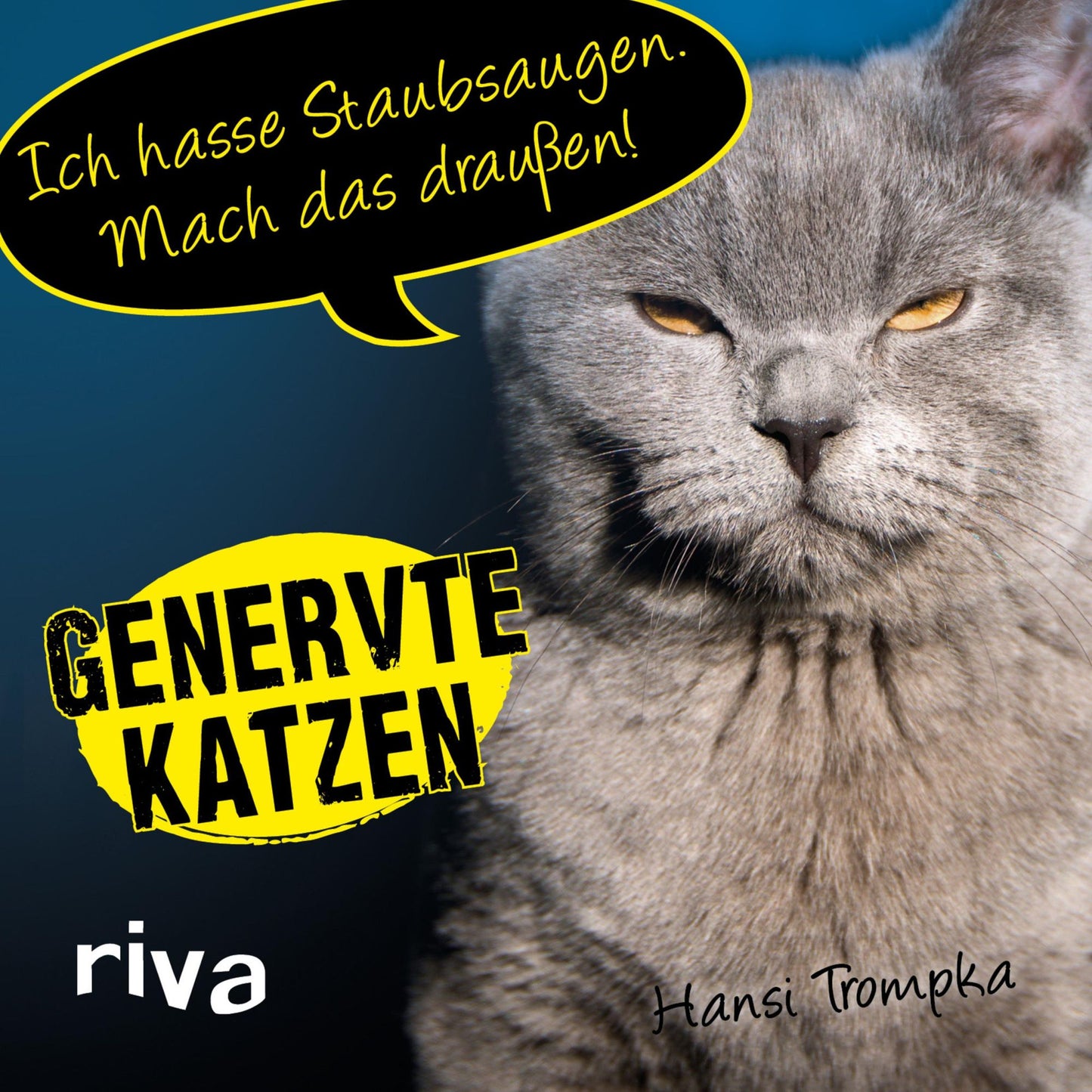 Genervte Katzen: Ich hasse Staubsaugen. Mach das draußen!